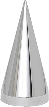 GG Grand General 10241SP 33 mm X 4.5 Inches Chrome Plastic Spear Push-On Nut Cover, Set of 10