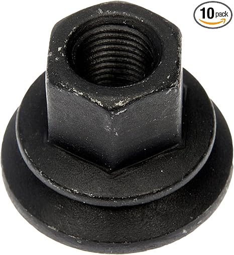 Dorman 611-936 Wheel Nut M14-1.50 Flange - 22mm Hex, 28.5mm Length Compatible with Select Dodge/Ram Models, Pack of 10, Medium