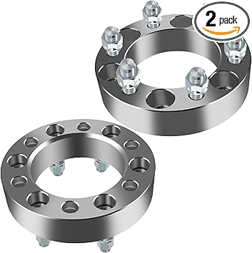 SCITOO 2X 1.5 Wheel Spacers 6x5.5 to 6x5.5 108mm 14x1.5 Compatible with 2001-2007 for Silverado 1500 HD for Sierra 1500 HD Sierra 1500 Yukon XL 1500 Yukon Wheel spacers