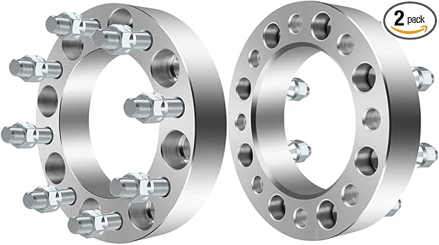 SCITOO 2 pcs 8LUG 1.5 inch Wheel Spacers Adapters 8x6.5 with 9/16