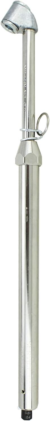 Milton s-976C Calibratable Tire Pressure Service Gauge, Dual Head Chuck, 10-160 PSI