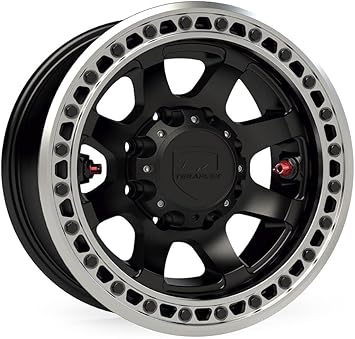 TeraFlex Olympus Beadlock Off-Road Wheel – 8x6.5” – -25mm – Metallic Black