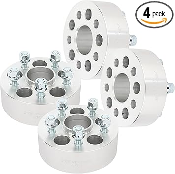 SCITOO 4 pcs 5LUG 2 inch Wheel Spacers Adapters 5x100 with 12x1.25 Studs 56.1CB Compatible with for Outback 2000-2013 for Forester 1998-2013 Wheel spacers