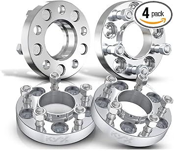 KAX 5x4.5 Wheel Spacers,Forged 1 inch 5 Lug Hub Centric Wheel Spacers with M14x1.5 Studs 71.5mm Hub Bore,fit for Charger,300,Challenger,Magnum,4Pcs