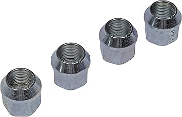 Dorman 711-206 Wheel Nut Chrome Bulge 1/2-20 Compatible with Select Models, 4 Pack