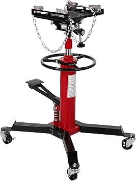 Transmission Jack Lift 1322 Lbs, Adjustable Telescoping Hydraulic Transmission Jack, High Lift Single Telescopic Jacks Hoist w/Pedal