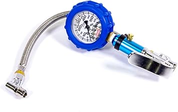 QuickCar Racing Products 56-260 Tire Inflator and Gauge, 0-60 psi, Blue