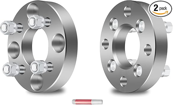 SCITOO 2 pcs 4LUG 1 inch Wheel Spacers Adapters 4x4.5 to 4x100 with 12x1.5 Studs 67.1CB Compatible with for Legend 1986-1990 for Accord 1990-2002 for Sonata 1989-2000 Wheel spacers adapters