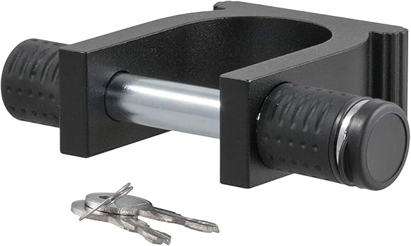 CURT 23255 5th Wheel Trailer Lock for 2-Inch King Pin, CARBIDE BLACK POWDER COAT