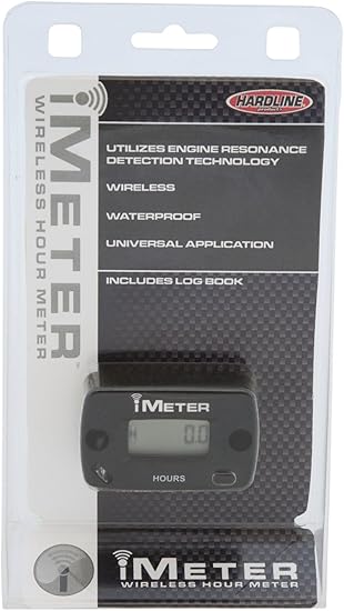 Hardline Products HR-9000-2 iMeter Wireless Hour Meter, Black