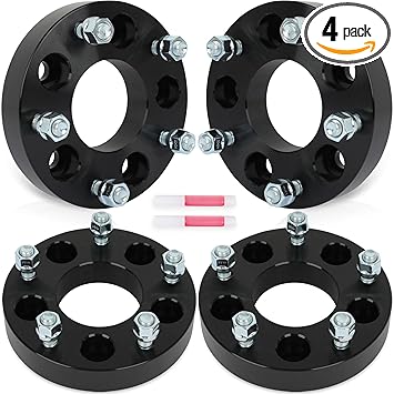 SCITOO 4Pcs 1.25 inch Wheel Adapters 5x5 to 5x5.5 with Studs 1/2 Bore 78.3mm Compatible with for Jeep Wrangler 2007-2018,for Jeep Grand for Cherokee 1999-2010