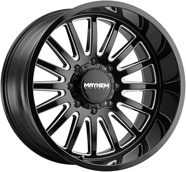 Mayhem Wheels 8114-2150BM Utopia 8114 Gloss Black/Milled 20X10 5-150 -19mm 110mm