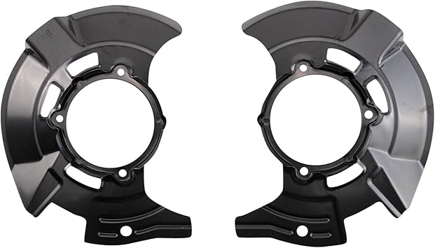 TRQ Front Brake Dust Shield Set Compatible with 2009-2014 Hyundai Sonata