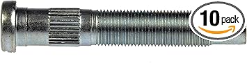 Dorman 610-487 Rear 5/8-18 Serrated Wheel Stud - .648 In. Knurl, 3.856 In. Length Compatible with Select Chevrolet / GMC Models, 10 Pack