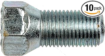 Dorman 610-352 9/16-18 Wheel Bolt - 3/4 In. Hex, 29/32 In. Thread Length, 10 Pack Universal Fit