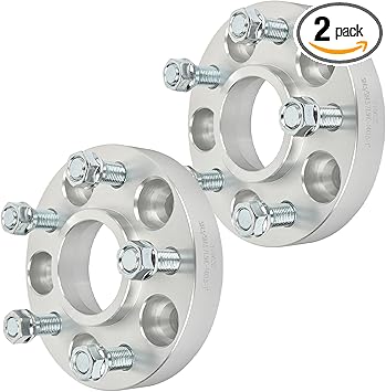 SCITOO 2 pcs 5LUG 1 inch Wheel Spacers 5x4.5 with 14x1.5 Studs 71.5CB Compatible with for Magnum 2005-2008 for 300 2005-2018 for Challenger 2009-2018 Wheel spacers