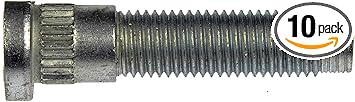 Dorman 610-427 Front M12-1.50 Serrated Wheel Stud - 13.95mm Knurl, 55.25mm Length Compatible with Select Ford / Lincoln / Mercury Models, 10 Pack