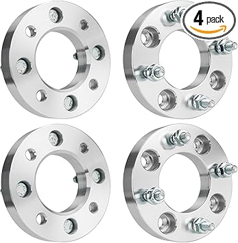 KAX 4x110 Wheel Spacers,Forged 1 inch 4 Lug Centric Wheel Spacer with M10x1.25 Studs 74.1mm Hub Bore,fit for TRX450R,Traxter 500 4x4 Auto,Traxter 500 XL,Traxter 500 4x4 Auto XT,4pcs