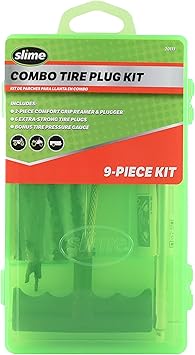 Slime 20133 Tire Repair Tackle Kit, Large, Contains Strings, Tools and Pencil Gauge, 9 Pieces