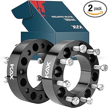 KAX 8x170mm Wheel Spacers,Forged 2 inch 8 Lug Centric Wheel Spacer with M14x1.5 Studs 125mm Hub Bore,fit for F-250 Super Duty,F-350 Super Duty,Excursion,F-550 Super Duty,F-450 Super Duty,2pcs