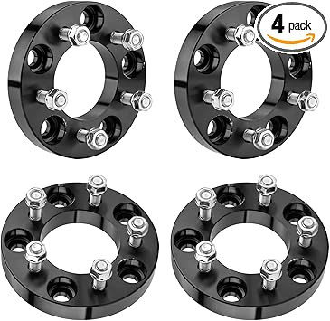 Forged 5x5to 5x4.5 1 inch Wheel Adpaters,1 inch Wheel Adpaters with Lug Centric,82.5mm Hub Bore M12x1.5 Thread Pitch Adapters Fits for Wrangler,GrandCherokee,Journey,Commander,4pcs