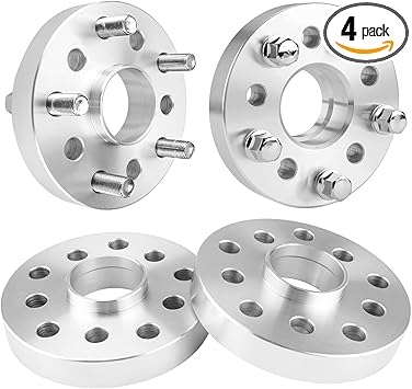 KAX 5x100/5x112 Wheel Spacers,Forged 25mm 5 Lug Hub Centric Wheel Spacers with M14x1.5 Studs 57.1mm Hub Bore,fit for Jetta,Tiguan,Passat,Beetle,Golf,Q3,GTI,Taos,A3,CC,Eos,A4,Rabbit,Golf R,4Pcs