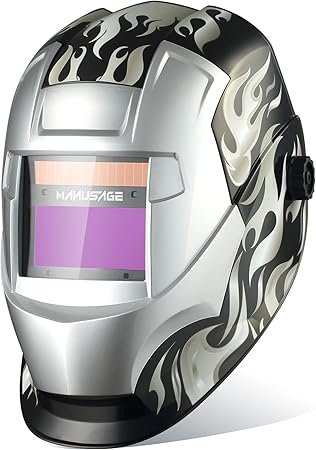 Welding Helmet Solar Powered Auto Darkening Welding Helmet, Wide Shade 9-13 for TIG MIG ARC Weld Hood Helmet