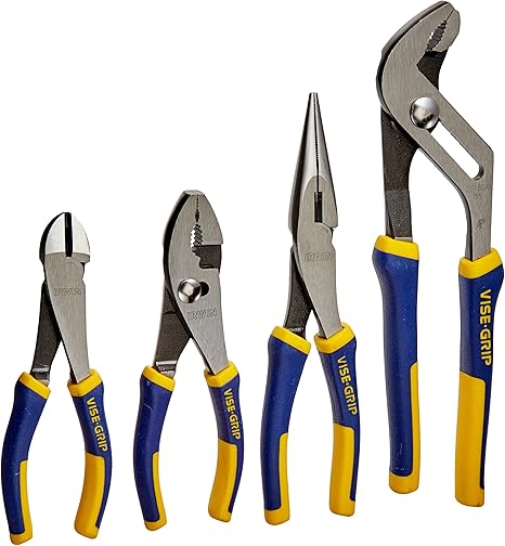 IRWIN VISE-GRIP Pliers Set, 4-Piece (2078707), Blue