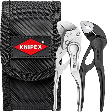 Knipex - 2 Pc Mini Pliers XS Set in Belt Pouch (002072V04XS)