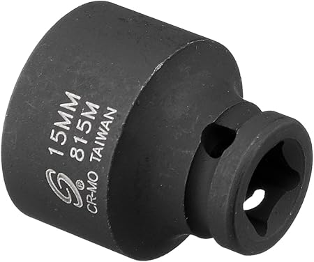 Sunex 815m 1/4-Inch Drive 15-Mm Impact Socket