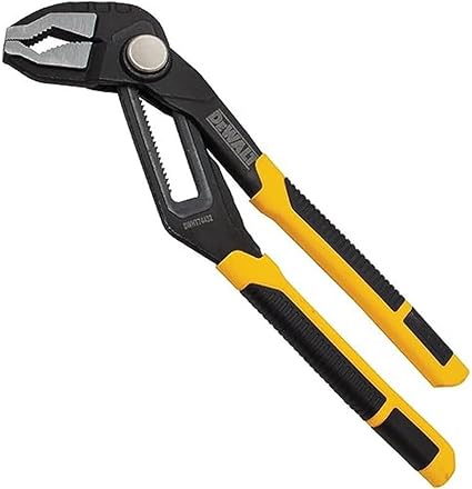 Dewalt DWHT74432 12-inch V-Groove Jaw Pushlock Plier , Yellow