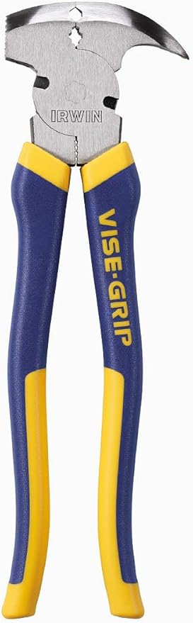 IRWIN VISE-GRIP Pliers, Fencing, 10-1/4-Inch (2078901), Blue