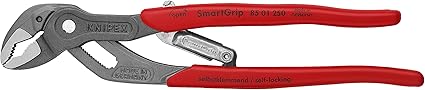 KNIPEX Tools - Auto Adjusting Water Pump Pliers (8501250US), 10 inches, Red