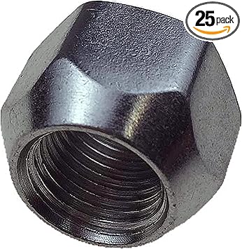 Dorman 611-027 Wheel Nut 1/2-20 Standard - 3/4 In. Hex, 9/16 In. Length Compatible with Select Models, 25 Pack