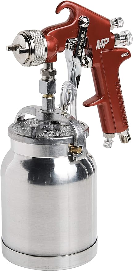 Astro Pneumatic Tool 4008 Spray Gun with Cup - Red Handle 1.8mm Nozzle