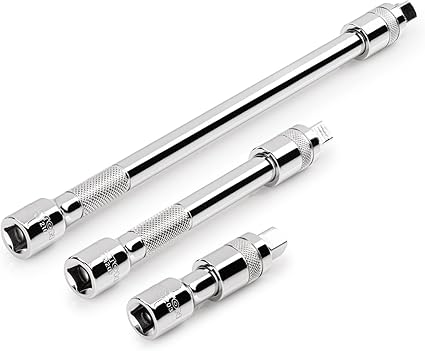 TEKTON 3/8 Inch Drive Locking Extension Set, 3-Piece (3, 6, 10 in.) | SHA91015