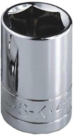 SK Professional Tools 40715 1/4 in. Drive 6-Point Metric Standard Chrome Socket â€œ 16 mm, Cold Forged Steel Socket with SuperKrome Finish, Made In Usa