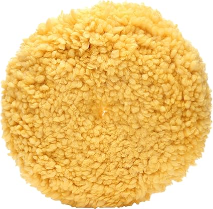 3M Wool Polishing Pad (05713) – For Boats, Cars, Trucks and RVs – Single-Sided – 9 Inches , Yellow