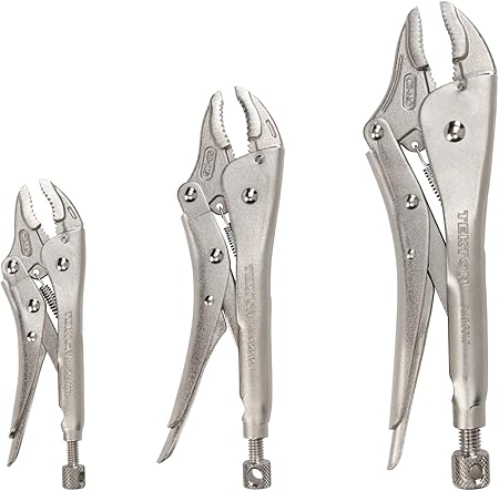 TEKTON Curved Jaw Locking Pliers Set (3-Piece) | PLK90104