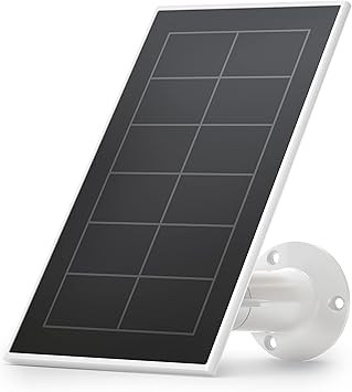 Arlo Solar Panel Charger (2021 Released) - Arlo Certified Accessory - Works with Arlo Pro 5S 2K, Pro 4, Pro 3, Floodlight, Ultra 2, and Ultra Cameras, Weather Resistant, Easy Install, White - VMA5600