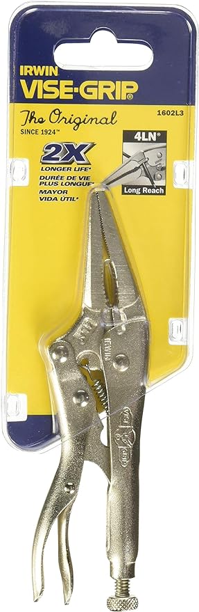 IRWIN INDUSTR TOOL 1602L3 LNG Nose Lock Pliers, 4