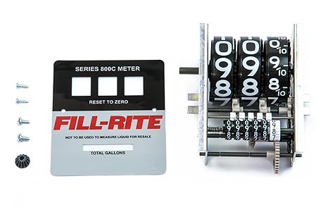 Fill-Rite KIT800GR Kit, 800 Series Gallon Register & Faceplate