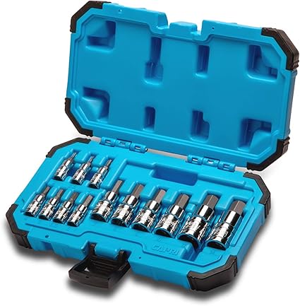 Capri Tools Hex Bit Socket Set, Metric, Advanced Series, 13-Piece