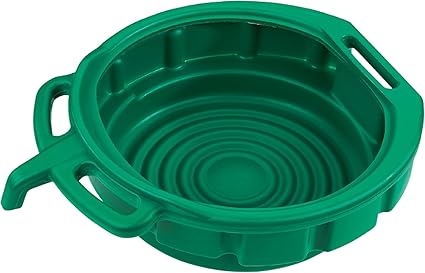 LUMAX Green 3.75 Gallon Plastic Oil Drain Pan, LX-1631