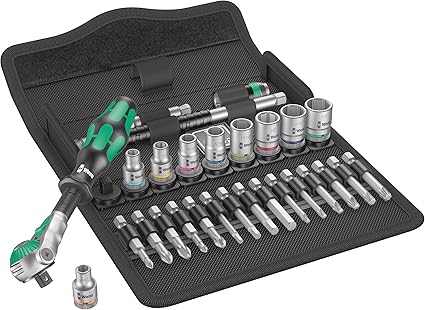 Ratchet Set, 28, 1/4 in, SAE