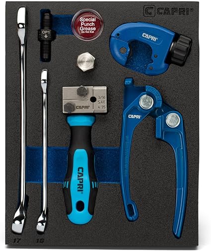 Capri Tools 3/16 in. Double Flaring Tool Kit for Brake Lines 3/16