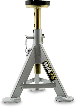 ESCO 10498 Jack Stand, 3 Ton Capacity, Silver, 21.5