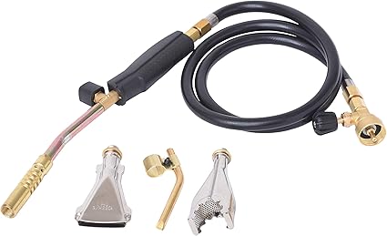 Flame King Propane Gas Torch 6,000 BTU Kit w/ 3 Burners for Melting, Brazing Gold and Silver Precious Metals, Welding, Soldering, and Repairs