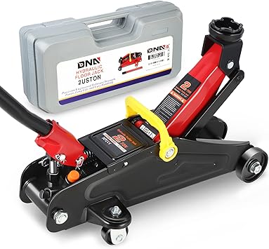 DNA MOTORING TOOLS-00234 Low Profile Hydraulic Trolley Service/Floor Jack, 2 Ton (4000 lbs) Capacity, Lifting Range 5.1