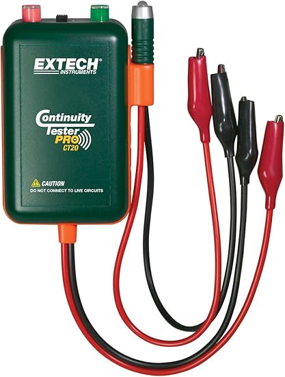 Extech CT20 Remote and Local Continuity Tester , green,2